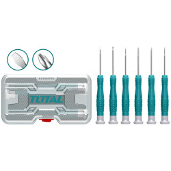 TOTAL 6PCS PRECISION SCREWDRIVER SET (THT250PS0601)