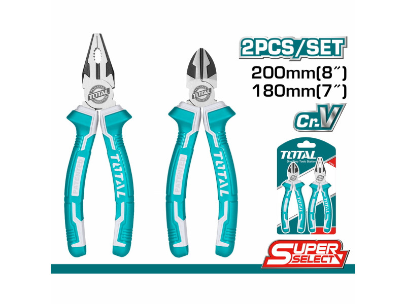 TOTAL 2 Pcs pliers set (THT2K205)