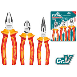 TOTAL 3PCS INSULATED PLIERS SET 1000V (THT2K0302)