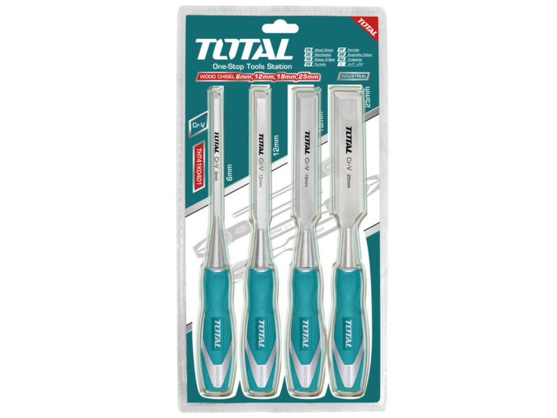 TOTAL WOOD CHISEL SET 4PCS (THT41K0401)