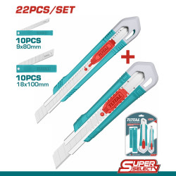 TOTAL 22 Pcs snap-off blade knife set (THT511022)