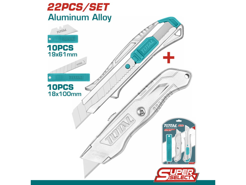 TOTAL 22 Pcs utility knife set (THT515226)