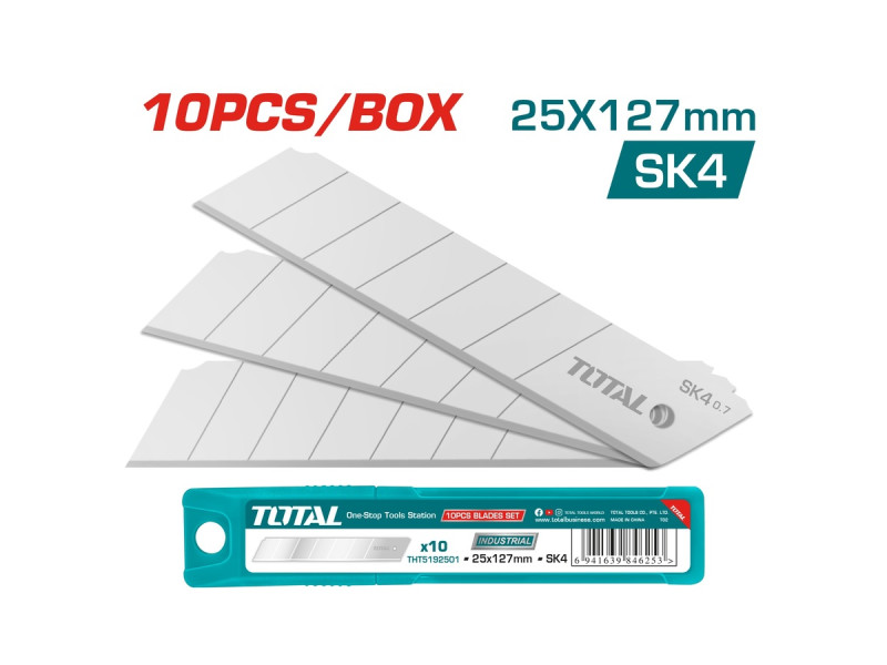 TOTAL 10 Pcs blades set 25mm (THT5192501)