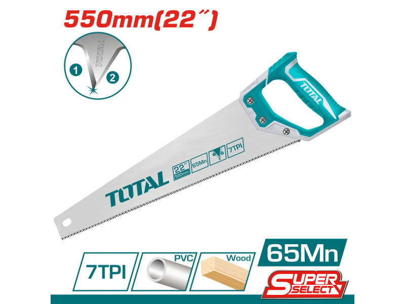 TOTAL Hand saw 22" / 550mm (THT55226)