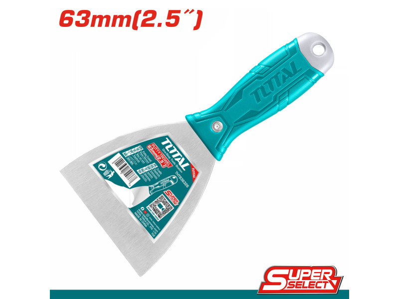 TOTAL PUTTY TROWEL 63mm CARBON STEEL (THT836326)