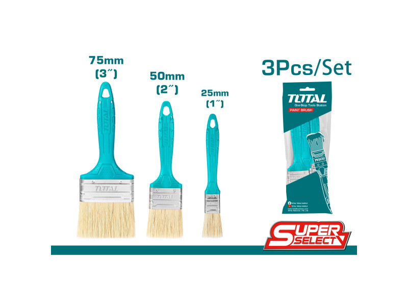 TOTAL 3pcs paint brush set (THT8450301)