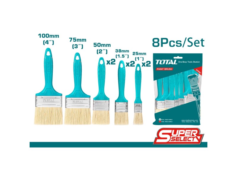 TOTAL 8pcs paint brush set (THT8450801)
