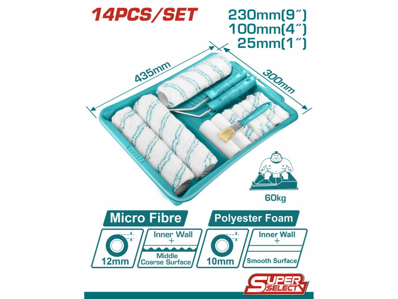 TOTAL Cylinder brush 14 in 1 set(Inner wall) (THT862302)