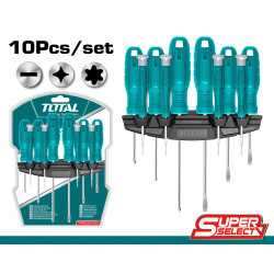 TOTAL 10PCS SCREWDRIVER AND PRECISION SET (THTDC251001)