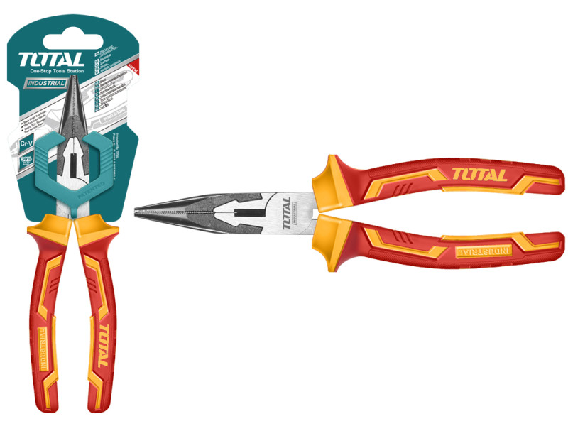 TOTAL INSULATED LONG NOSE PLIER 1000V 200mm (THTIP2381)