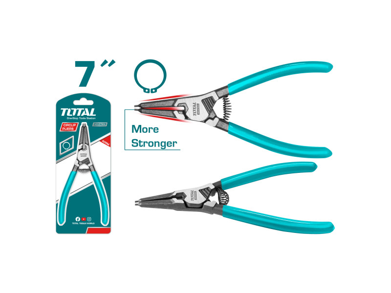 TOTAL Circlip pliers 7" / 180mm (THTJ21081)