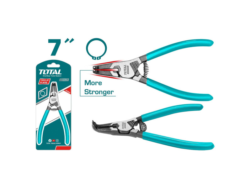 TOTAL Circlip pliers 7" / 180mm (THTJ21802)