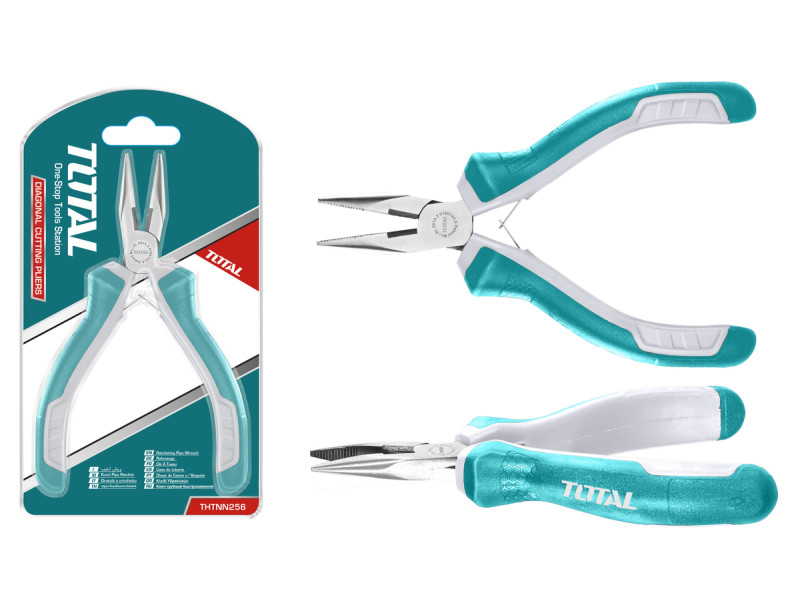 TOTAL MINI LONG NOSE PLIER 115mm / 4.5" (THTMN256)