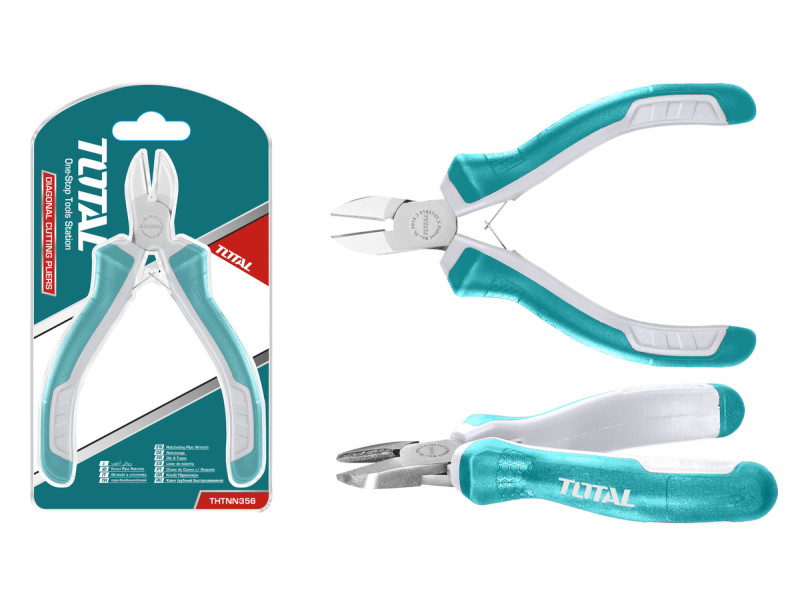 TOTAL MINI DIAGONAL CUTTING PLIER 115mm / 4.5" (THTMN356)