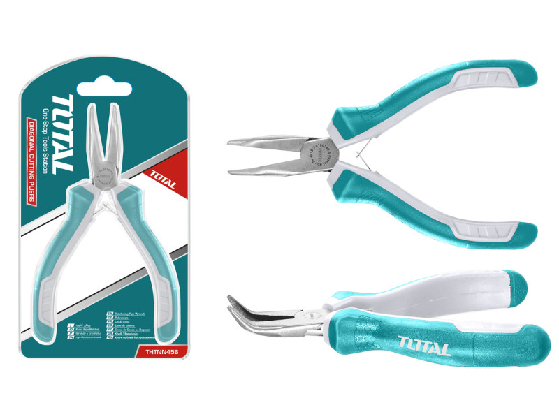 TOTAL MINI BENT NOSE PLIER 115mm / 4.5" (THTMN456)