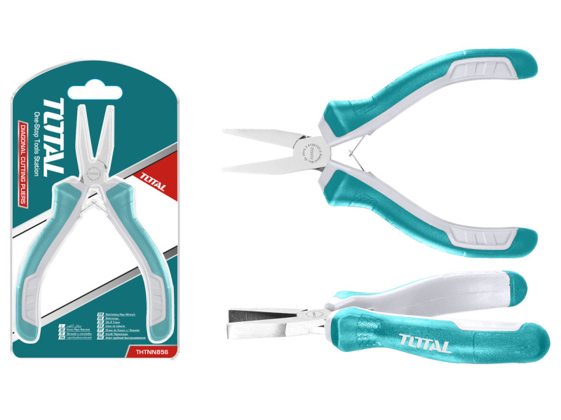 TOTAL MINI FLAT NOSE PLIER 115mm / 4.5" (THTMN856)