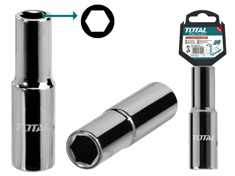 TOTAL DEEP HEXAGONAL SOCKETS 1/2"