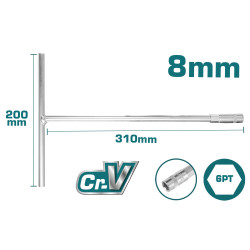 TOTAL T-Handle socket wrench 8mm (THTSW0806)