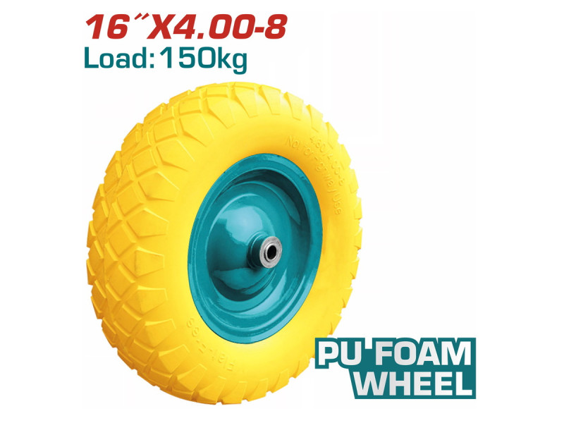 TOTAL PU Foam wheel 4.00-8 / 16" FOR THTWB64018GPU (THTWB64018GPU-W)