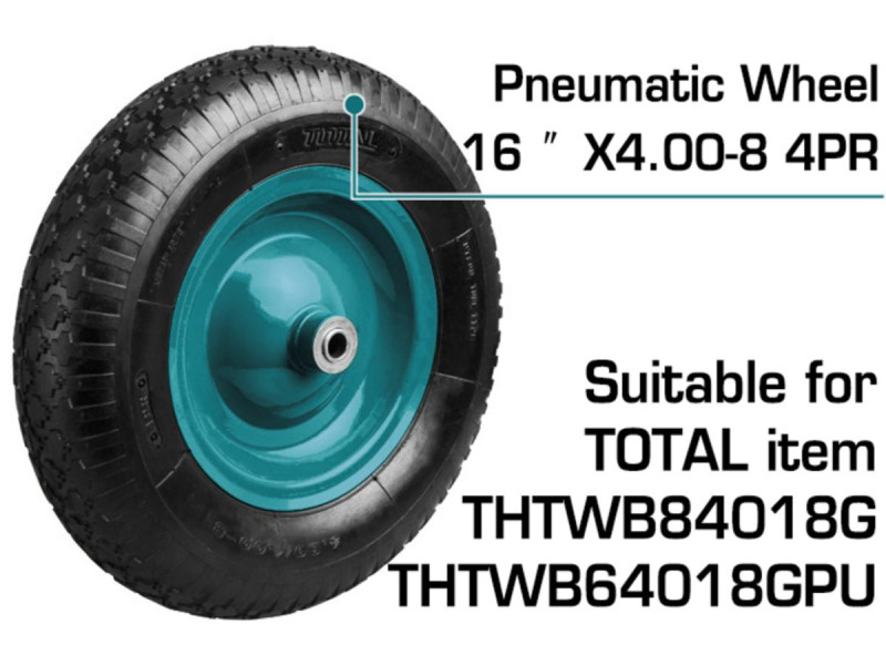 TOTAL PNEUMATIC WHEEL 4.00-8 / 16" FOR THTWB84018G (THTWB84018G-W)