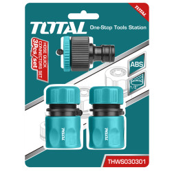 TOTAL ΣΕΤ ΤΑΧΥΣΥΝΔΕΣΜΟΙ ΝΕΡΟΥ 1/2" 3ΤΕΜ (THWS030301)