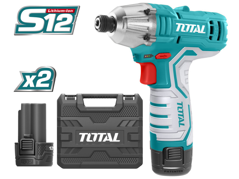 TOTAL CORDLESS IMPACT DRIVER Li - ion 12V (TIRLI1201)