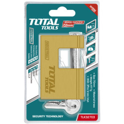 TOTAL BRASS BLOCK PADLOCK 70mm (TLK32703)