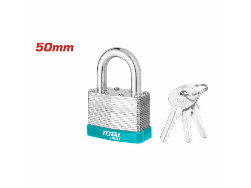 TOTAL Laminated padlock 50mm (TLPK36501)