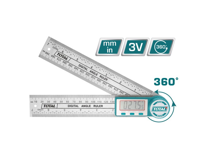 TOTAL Digital Angle Ruler (TMT333601)