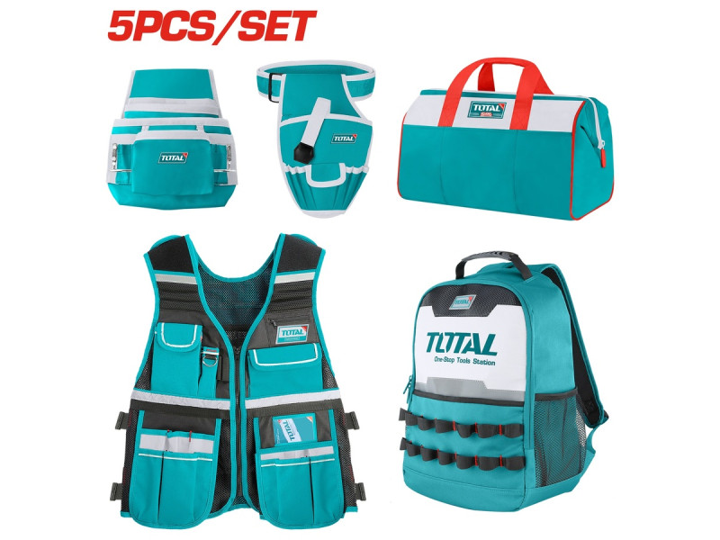 TOTAL 5 Pcs Tools bag set (TOS23047)