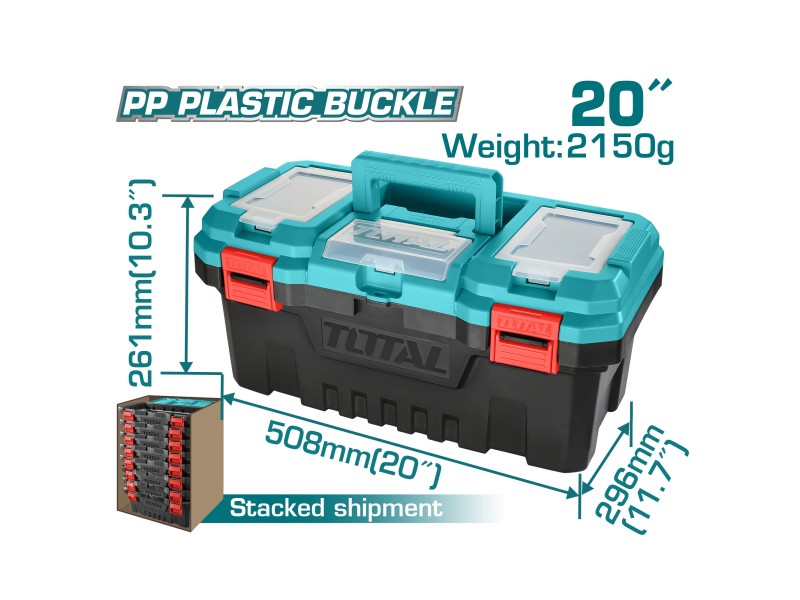 ΤΟΤΑΛ Plastic Tool Box 20" (TPBX0201)
