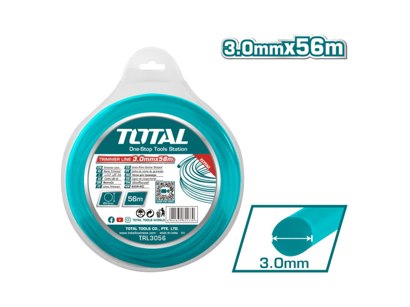 TOTAL ΜΕΣΙΝΕΖΑ ΣΤΡΟΓΓΥΛΗ 3mm - 56m (TRL3056)