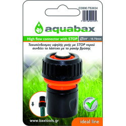 AQUABAX PLASTIC CONNECTOR WITH STOP 3/4" (TS3024)