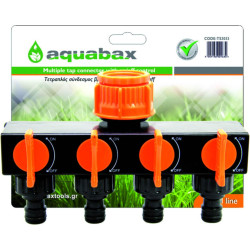 AQUABAX PLASTIC MULTIPLE OUTLET TAP CONNECTOR SWITCH ON / OFF CONTROL (TS3033)
