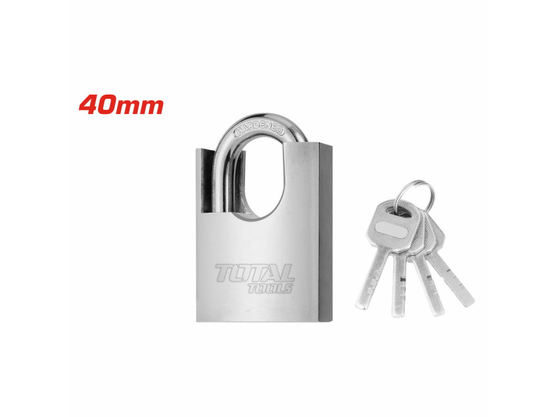 TOTAL Anti-prying steel padlock 40mm (TSLK35401)