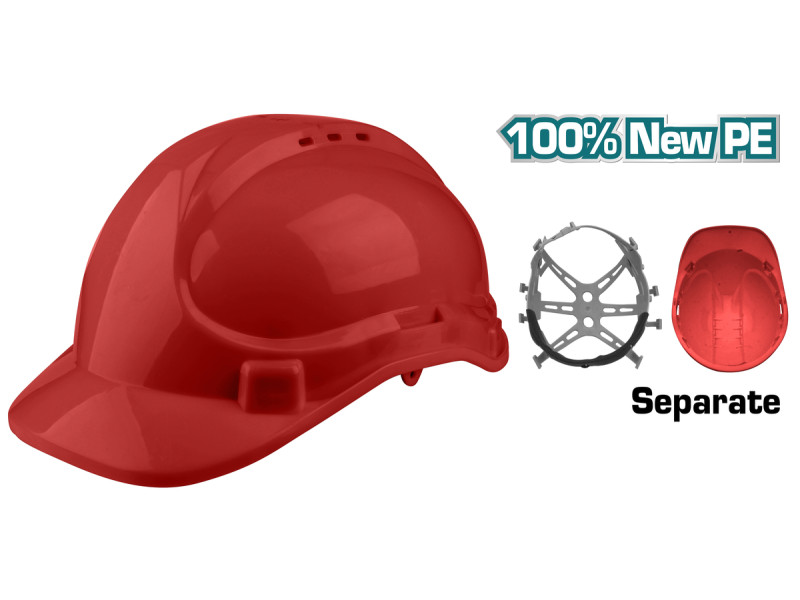 TOTAL SAFETY HELMET RED (TSP2611)