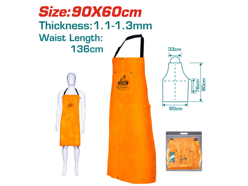 TOTAL Leather welding apron (TSPWA03)