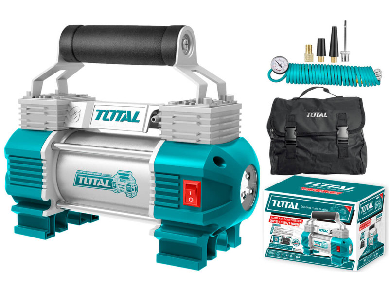 TOTAL AUTO AIR COMPRESSOR WITH LIGHT 12V (TTAC2506)