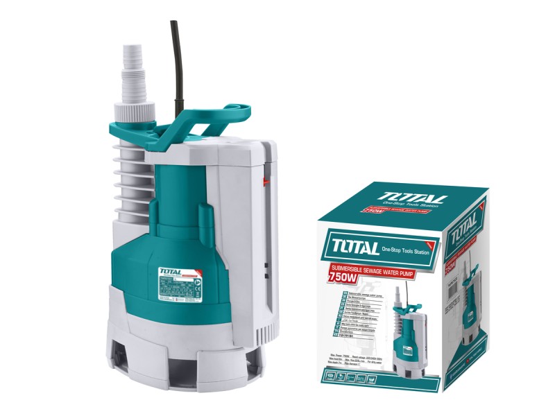 TOTAL SUBMERSIBLE PUMP WITH BUILD-IN FLOAT SWITCH 750W (TWP87503)